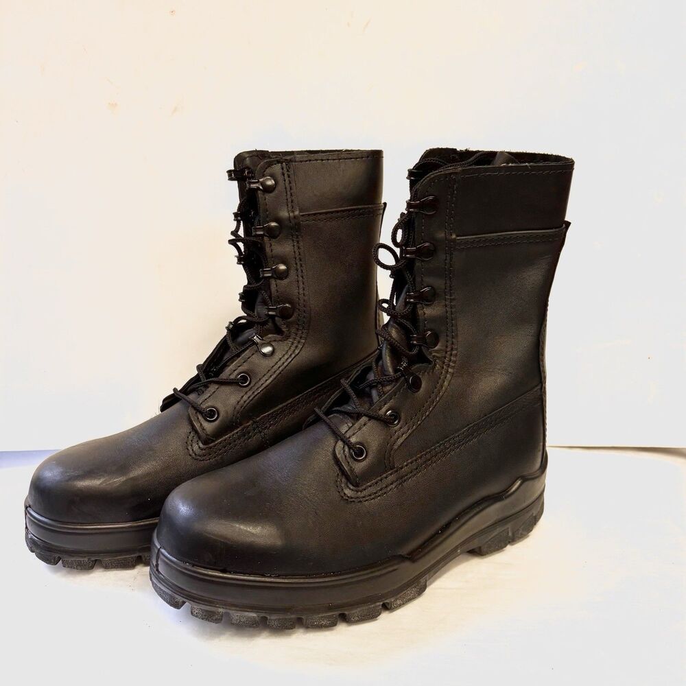 BATES DuraShocks Women’s 9 Tactical Boots Black Leather Steel Toe Military NEW